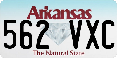 AR license plate 562VXC