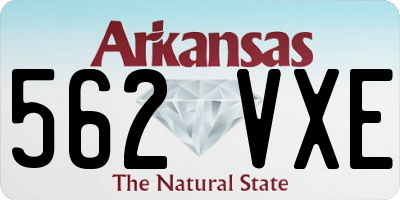 AR license plate 562VXE