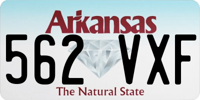 AR license plate 562VXF