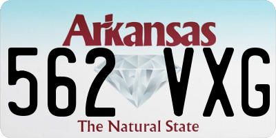 AR license plate 562VXG