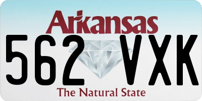 AR license plate 562VXK