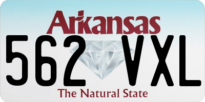 AR license plate 562VXL