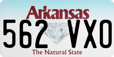 AR license plate 562VXO