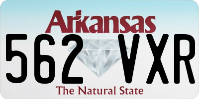 AR license plate 562VXR