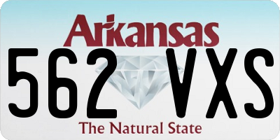 AR license plate 562VXS