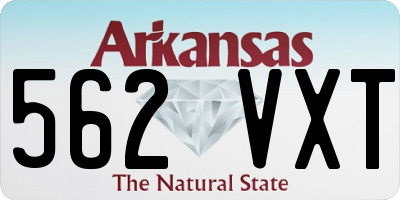 AR license plate 562VXT