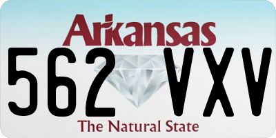 AR license plate 562VXV