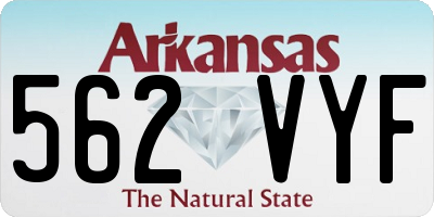 AR license plate 562VYF