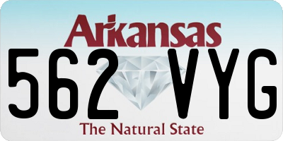 AR license plate 562VYG