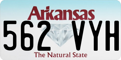 AR license plate 562VYH