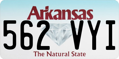 AR license plate 562VYI