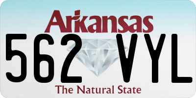 AR license plate 562VYL