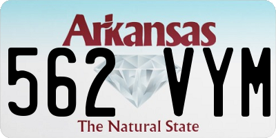 AR license plate 562VYM