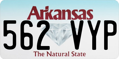 AR license plate 562VYP