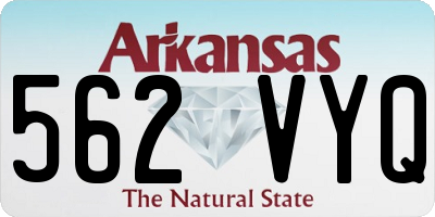AR license plate 562VYQ