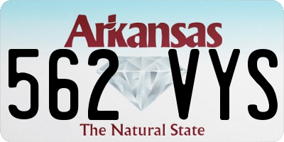 AR license plate 562VYS