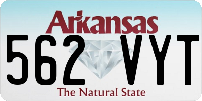 AR license plate 562VYT