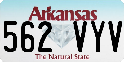 AR license plate 562VYV
