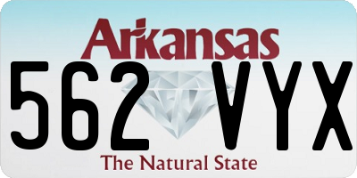 AR license plate 562VYX