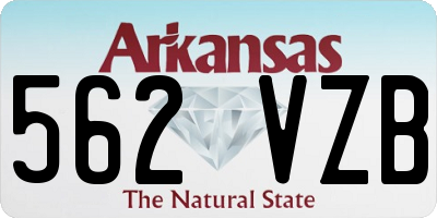 AR license plate 562VZB