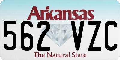 AR license plate 562VZC