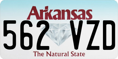 AR license plate 562VZD