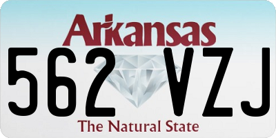AR license plate 562VZJ