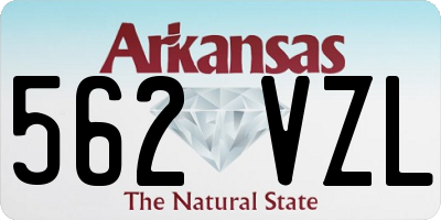 AR license plate 562VZL