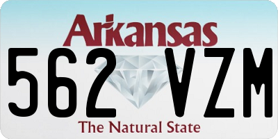 AR license plate 562VZM