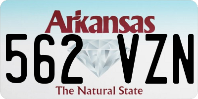 AR license plate 562VZN