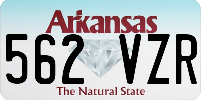 AR license plate 562VZR