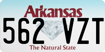 AR license plate 562VZT