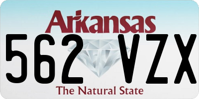 AR license plate 562VZX