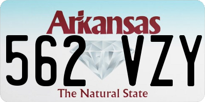 AR license plate 562VZY