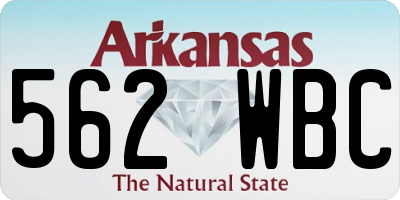 AR license plate 562WBC