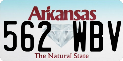 AR license plate 562WBV