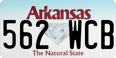 AR license plate 562WCB