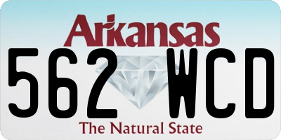 AR license plate 562WCD