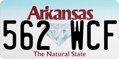 AR license plate 562WCF
