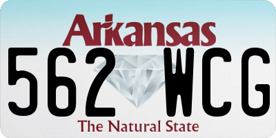 AR license plate 562WCG
