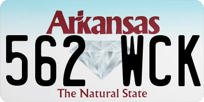 AR license plate 562WCK