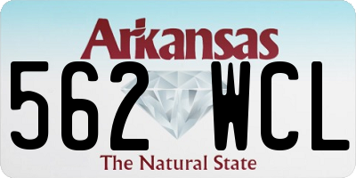 AR license plate 562WCL