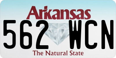 AR license plate 562WCN