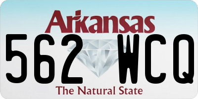 AR license plate 562WCQ