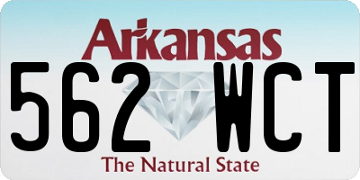 AR license plate 562WCT