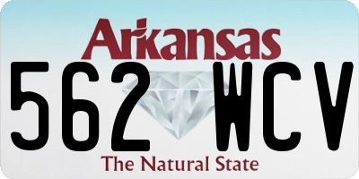 AR license plate 562WCV