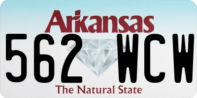 AR license plate 562WCW