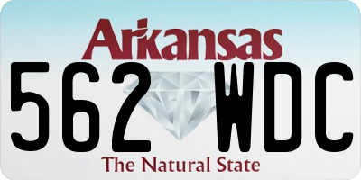 AR license plate 562WDC