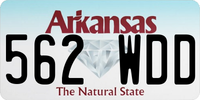 AR license plate 562WDD