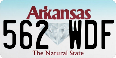 AR license plate 562WDF